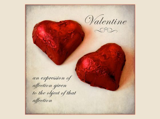 valentine chocolate hearts